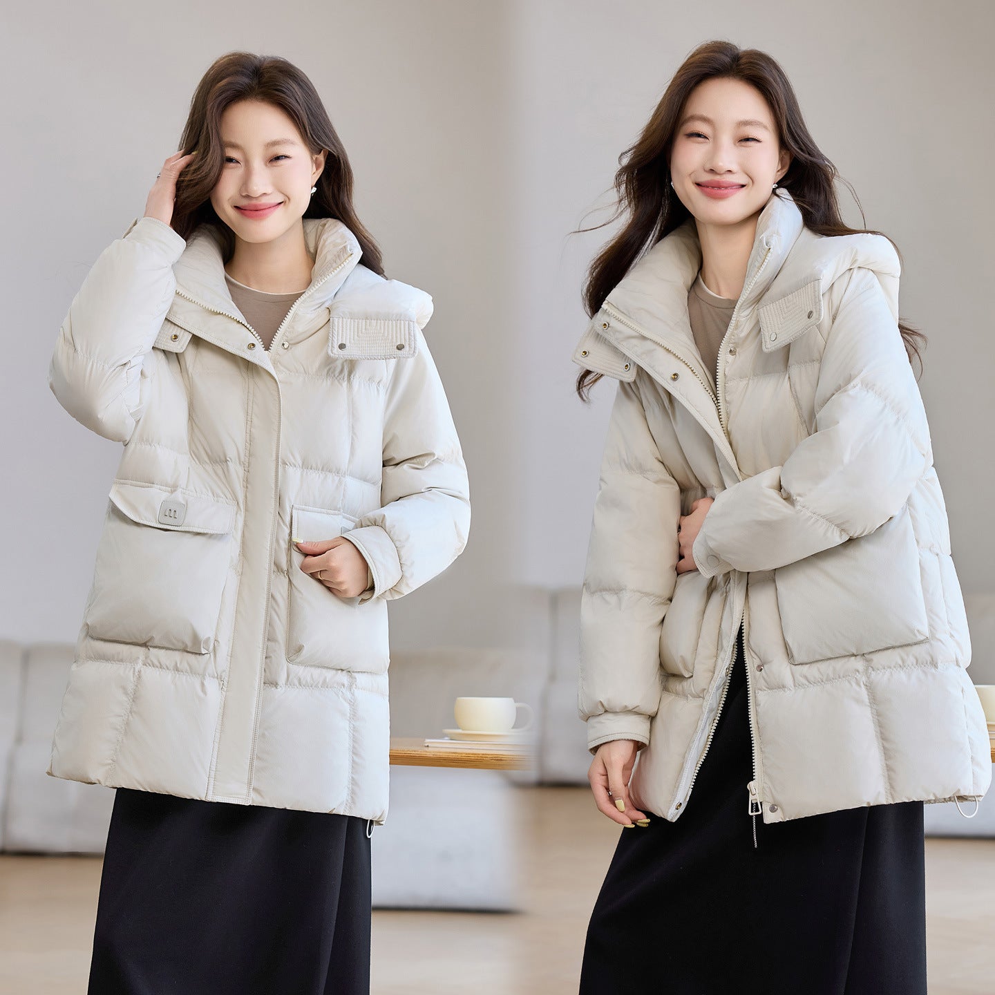 Loose Casual Cold Protective Clothing Temperament Cotton-padded Jacket