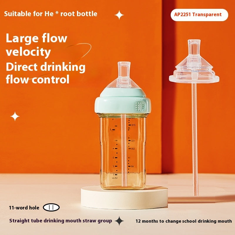 Universal Embedded Straw Handle Baby Bottle Accessories