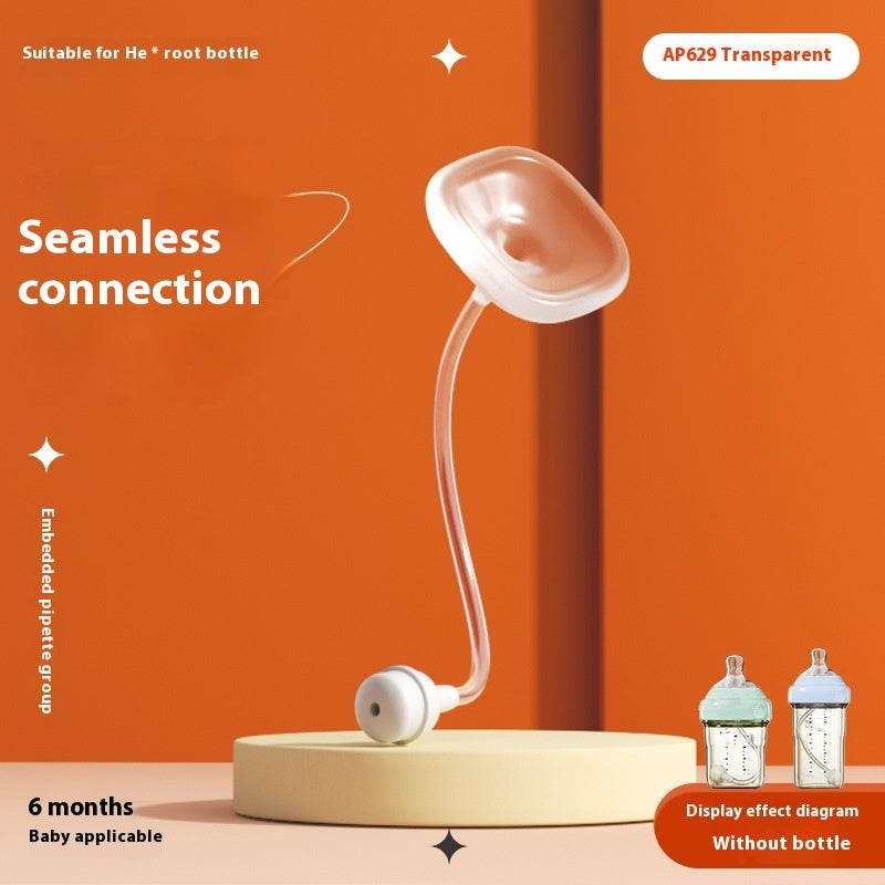 Universal Embedded Straw Handle Baby Bottle Accessories