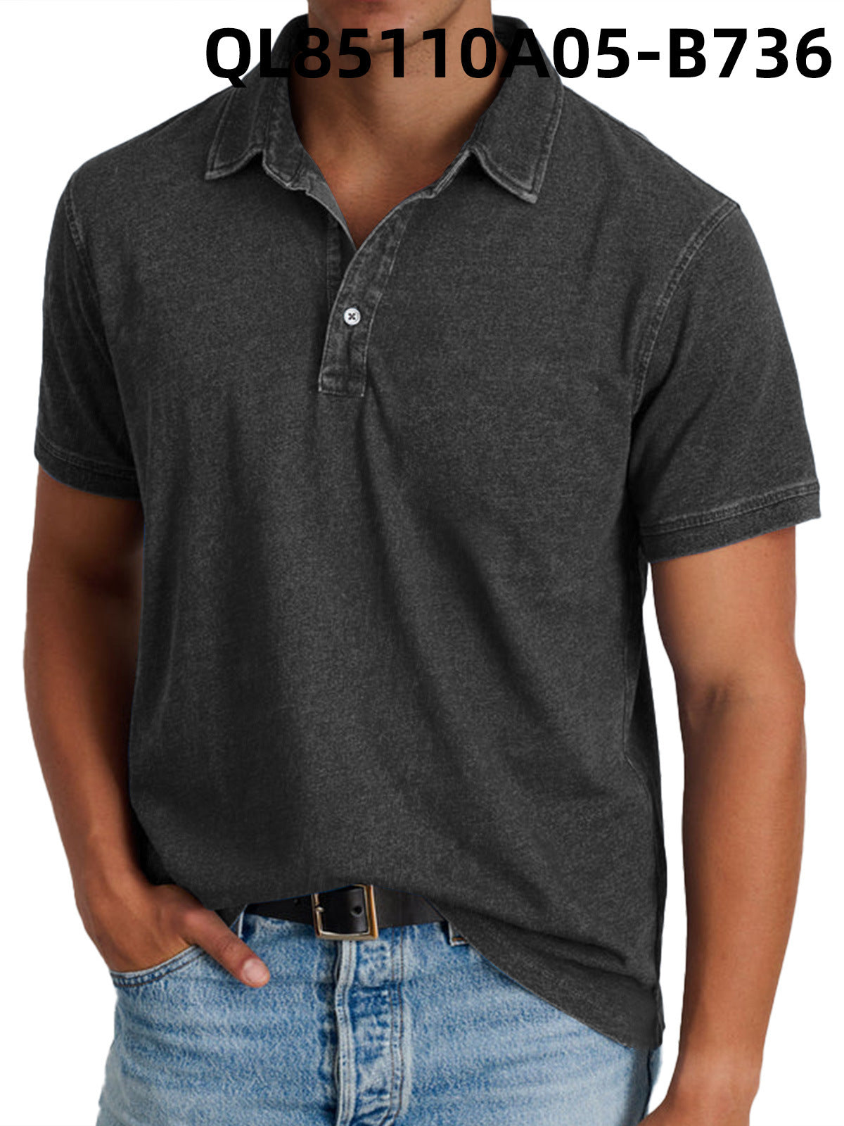 Men's Loose Trendy Short Sleeve Lapel Shirt