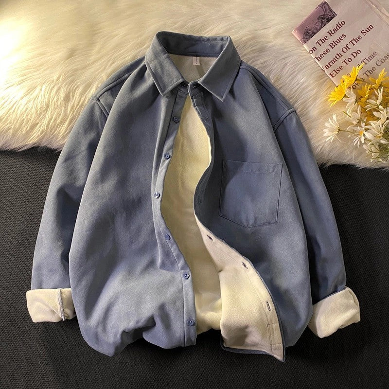 New Loose Shirt Men's Long-sleeved All-match Handsome