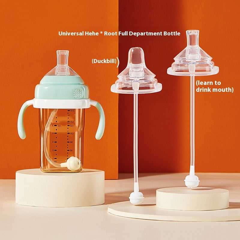 Universal Embedded Straw Handle Baby Bottle Accessories