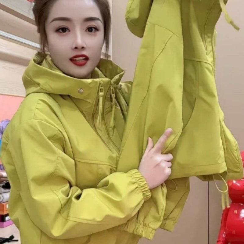 Short American Hooded Loose Small Casual Jacket Top