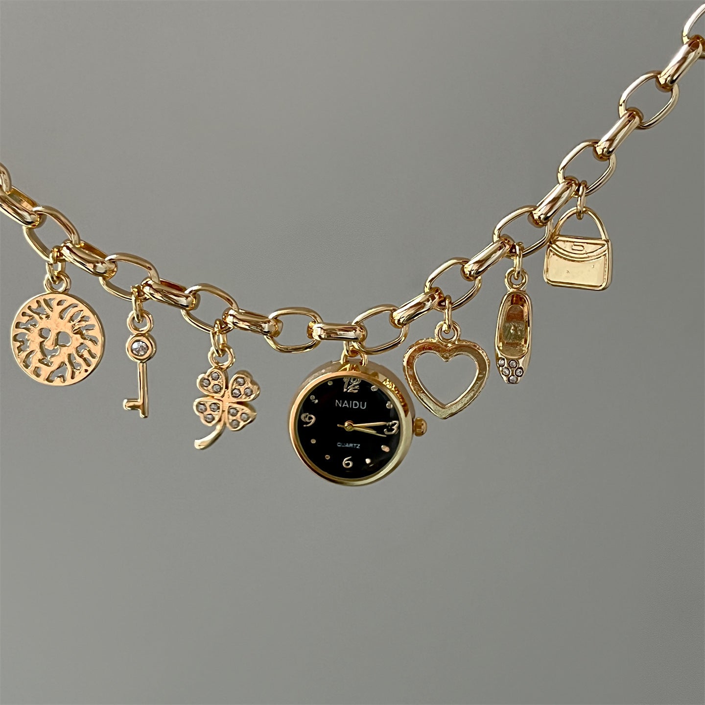 Fashion Korean Style Diamond Thin Love Watch Women's Simple