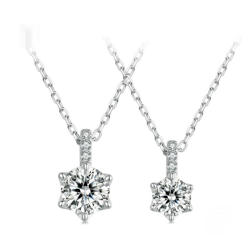 Shining Moissanite Necklace Pendant For Women