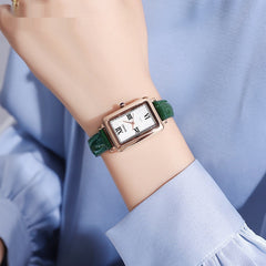 Rectangular Retro Waterproof Leisure Women's Quartz Watch