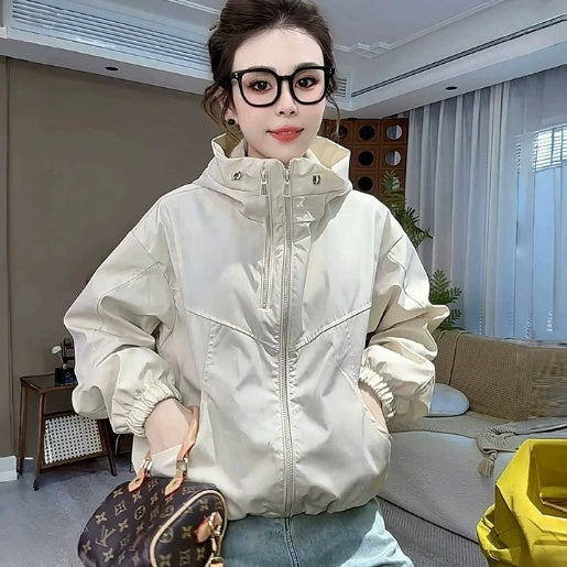 Short American Hooded Loose Small Casual Jacket Top