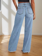 2025 New Women's Jeans, Denim Wide Leg Pants, Suitable For All Seasons